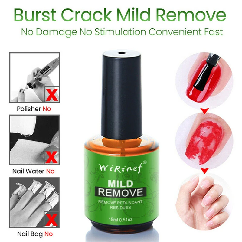 

2019 Hot 15ML Burst Magic Remove UV Nail Gel Remover Soak off Nail Art Primer Acrylic Clean Degreaser 1-3 Minutes