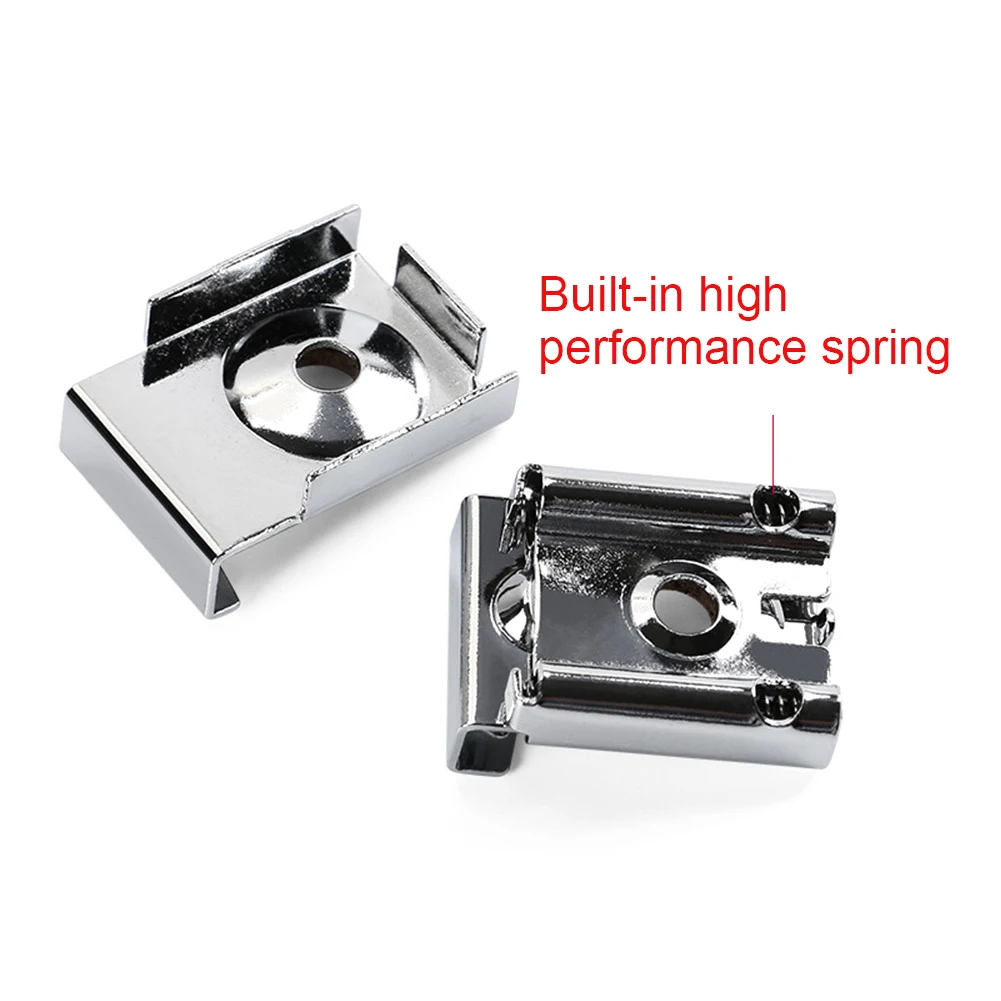 Adjustable Hardware Mirror Cabinet Bracket Glass Clamp Fix Clip