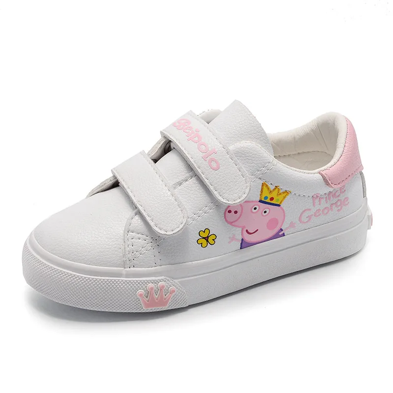 

NEW Spring & Summer Girls PU Shoes Princess Cartoon Sneakers Fashion Hook & Loop For Children Size 25-37