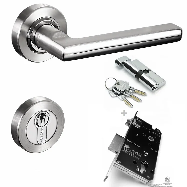 Замок врезной для входной двери из нержавеющей стали|door mortise|door lock setentry door set |