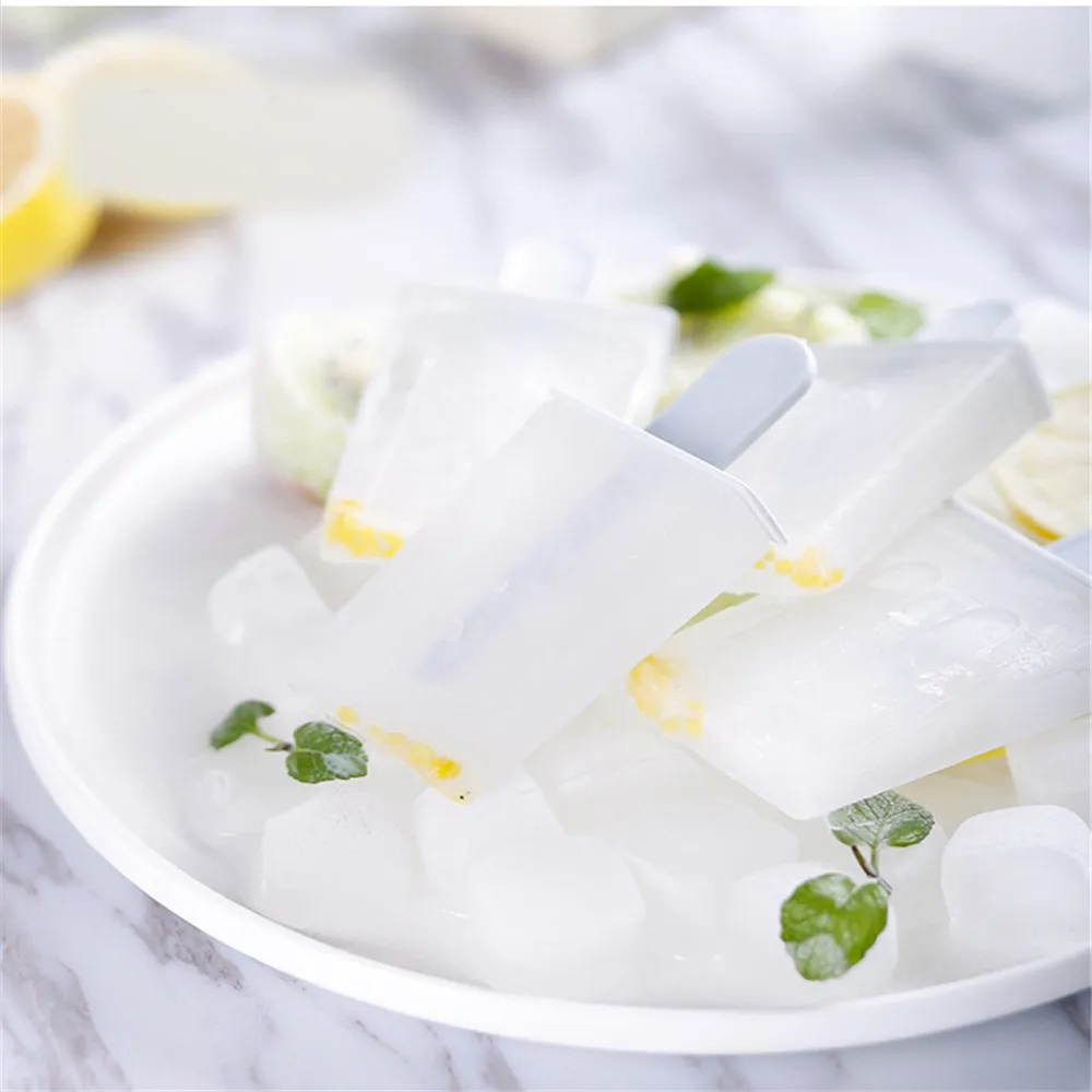 4 ячейки форма для изготовления мороженого DIY Popsicle классическая форма лоток производитель PP замороженный кубик льда леденец Форма Кухня Мороженое Инструменты для приготовления пищи