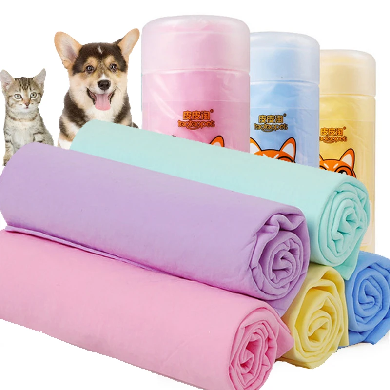 

PET Dog Cat Cleaning Necessary Drying Towel towel Ultra-absorbent PVA Buckskin Dog Bath Towel Golden Retriever Teddy General