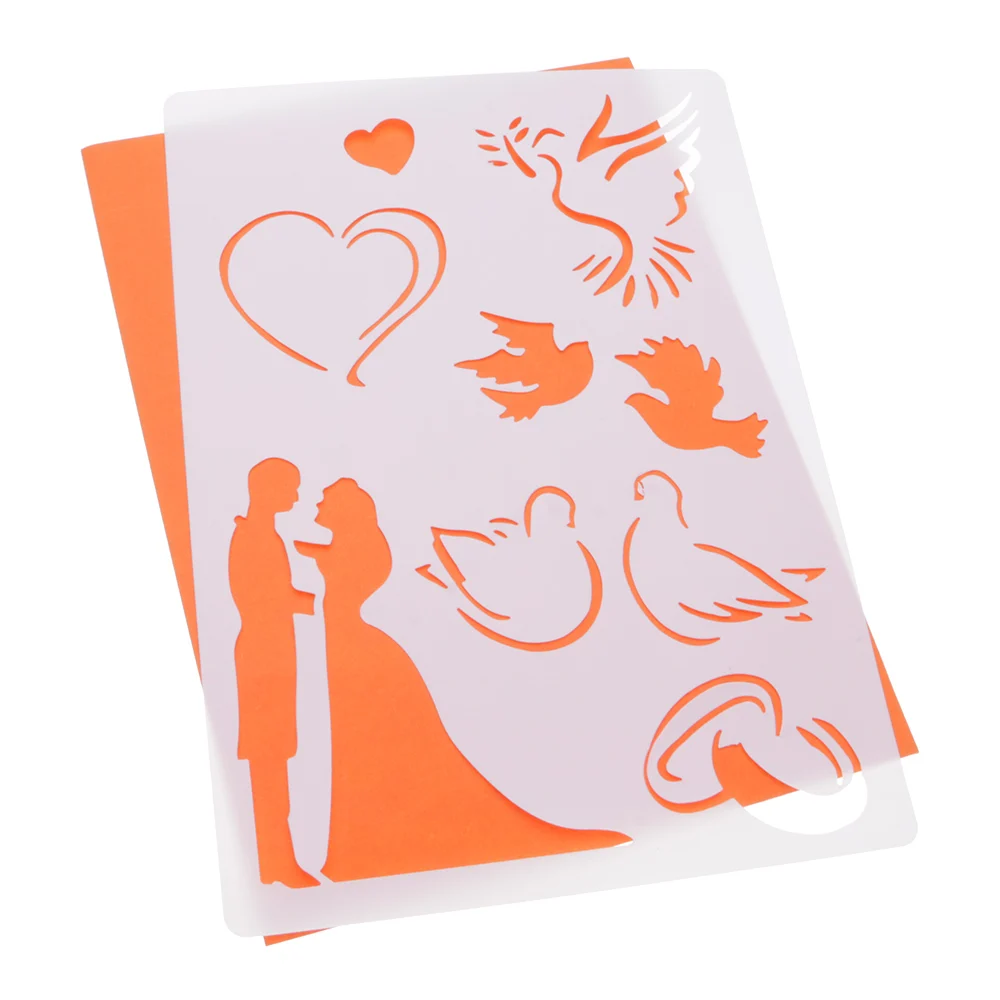 A5 21*15CM DIY Craft Wedding Layering Stencils Album Stamping Drawing Template
