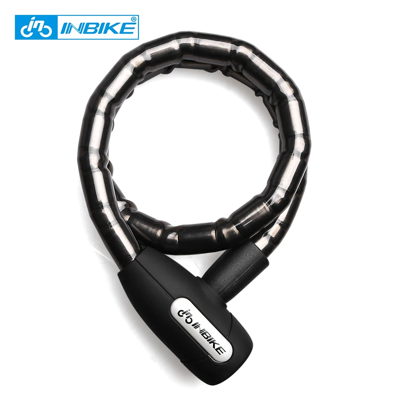 Comprar INBIKE Bloqueo de bicicleta antirrobo bloqueo de Cable 0,85 m resistente al agua ciclismo motocicleta ciclo MTB bicicleta bloqueo de seguridad con llave iluminada