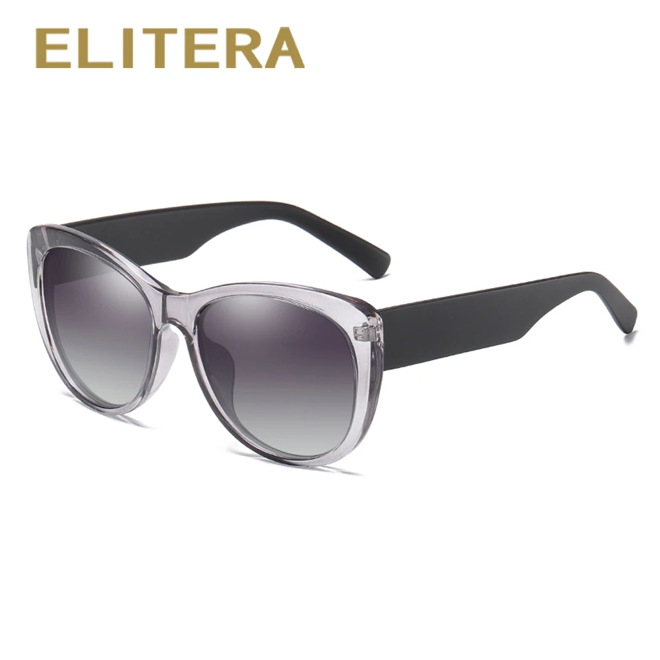 

ELITERA Brand Design Fashion Women Polarized Sunglasses Wide Frame Colorful Lens UV400 Sun Glasses Eyewear