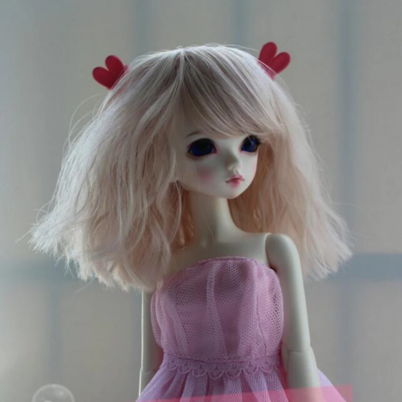 

New Arrival 1/3 1/4 1/6 Bjd Wig Sd Cute Curly Fashion Style Toy Hair Wig