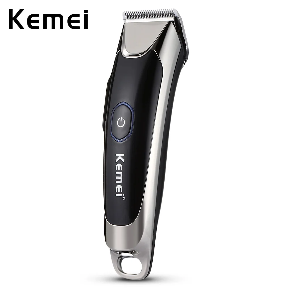 Продажа Kemei км 2810 мощный Электрический Машинка для стрижки волос Титан Сталь лезвие Перезаряжаемые триммер волос Styling стрижка с направляющими гребн...