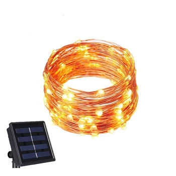 

Solar String Lights 20M 200 LED Copper Wire Fairy Waterproof For Christmas Holiday Square Garden Decoration Lamps
