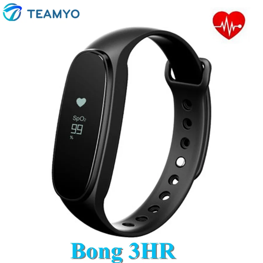 Teamyo Original Bong 3 HR Smart Band Heart Rate Monitor Sleep Tracker Oximetry Bracelet Sport Smartband