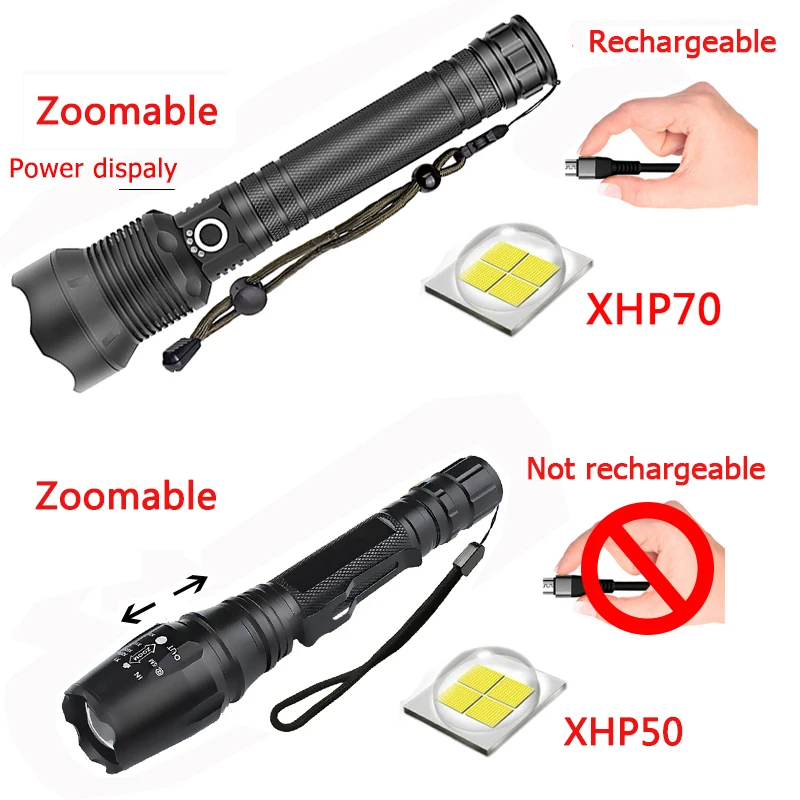 Litwod Z25 1282 CREE оригинальный XLamp XHP70 и XHP50 Мощный тактический светодиодный фонарь 18650 и 26650 фонарь на батарее