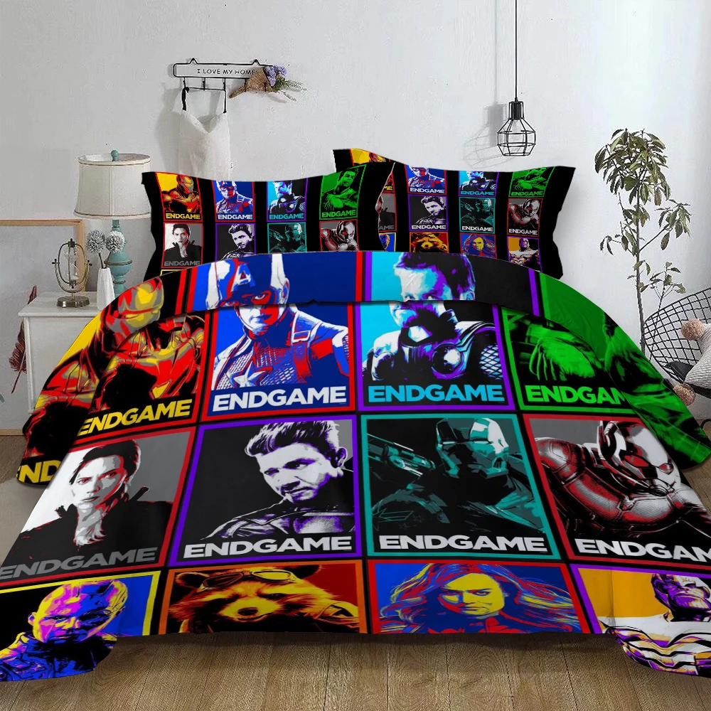 

The Avengers Bedding Set Twin Full Queen King UK Double AU Single Size 3D Duvet Cover set with Pillow Cases Bedclothes new 3pcs