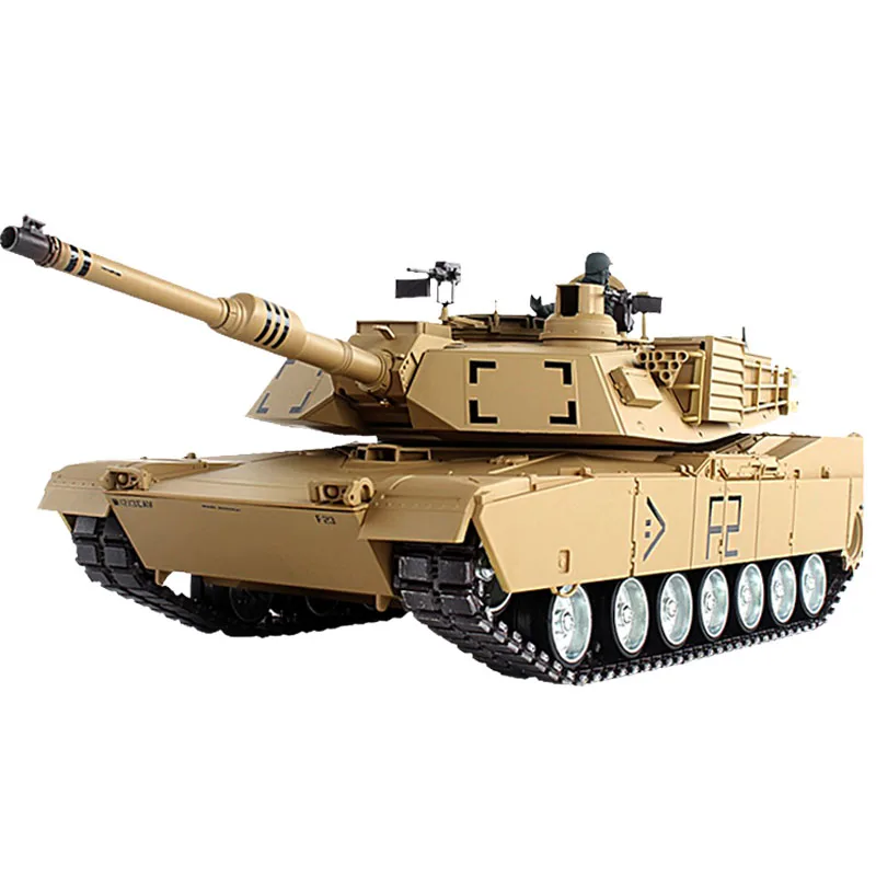 Tanque RC M1A2 Abrams 1:18 – 2.4 GHz, 15 Canales, Humo, Sonido, Luz, Disparo BB Y Agua, 2 Baterías – Para Niños Y Adultos