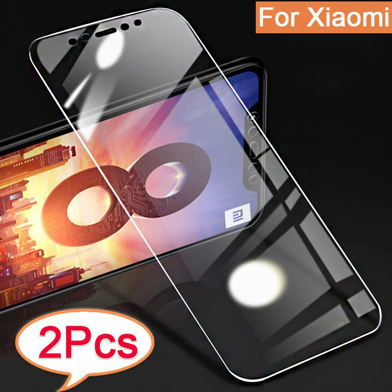 2 шт. стекло для xiaomi mi 8 lite закаленное Защита экрана безопасность на Ksiomi Mi mi8