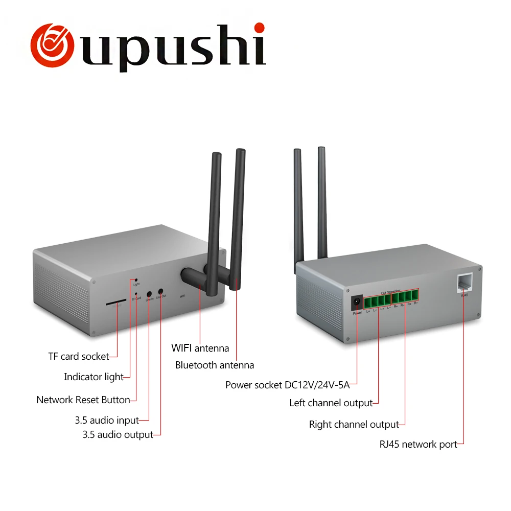 Oupushi VX5 C двухчастотное разделение высококачественный динамик с Wi Fi 5 25 дюйма 20 Вт