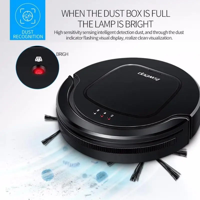 

ISWEEP S550 Intelligent Robot Vacuum Cleaner 1000pA Wireless Vacuum Cleaner Robot Self Charging Home Cleaning Sweeper Mopping