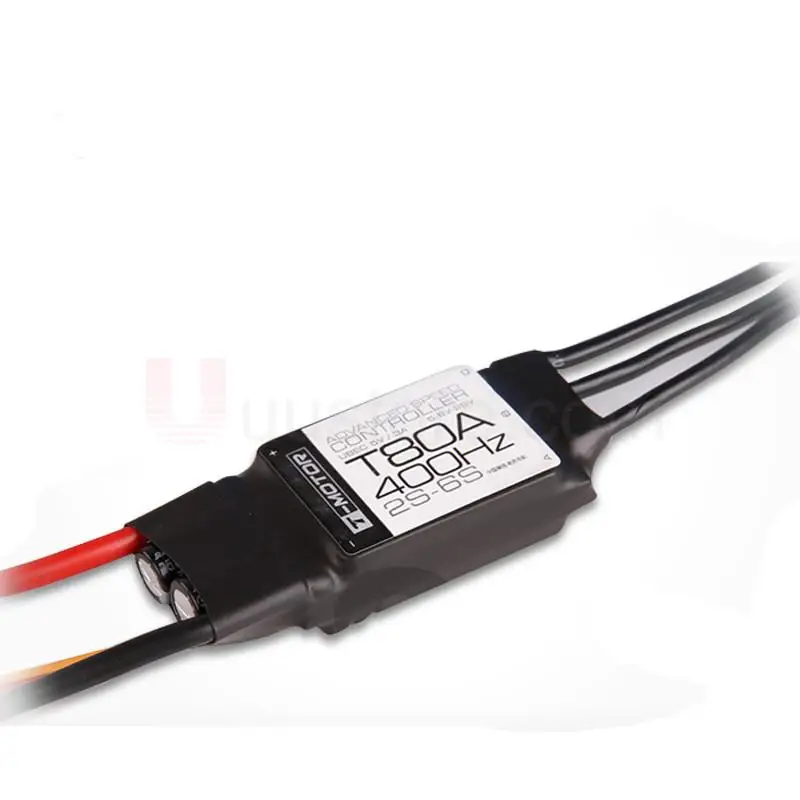 

T-Motor TM 80A Brushless Esc 400Hz 2S-6S Electronic Speed Controller UBEC 5V / 3A Brushed For RC Airplanes