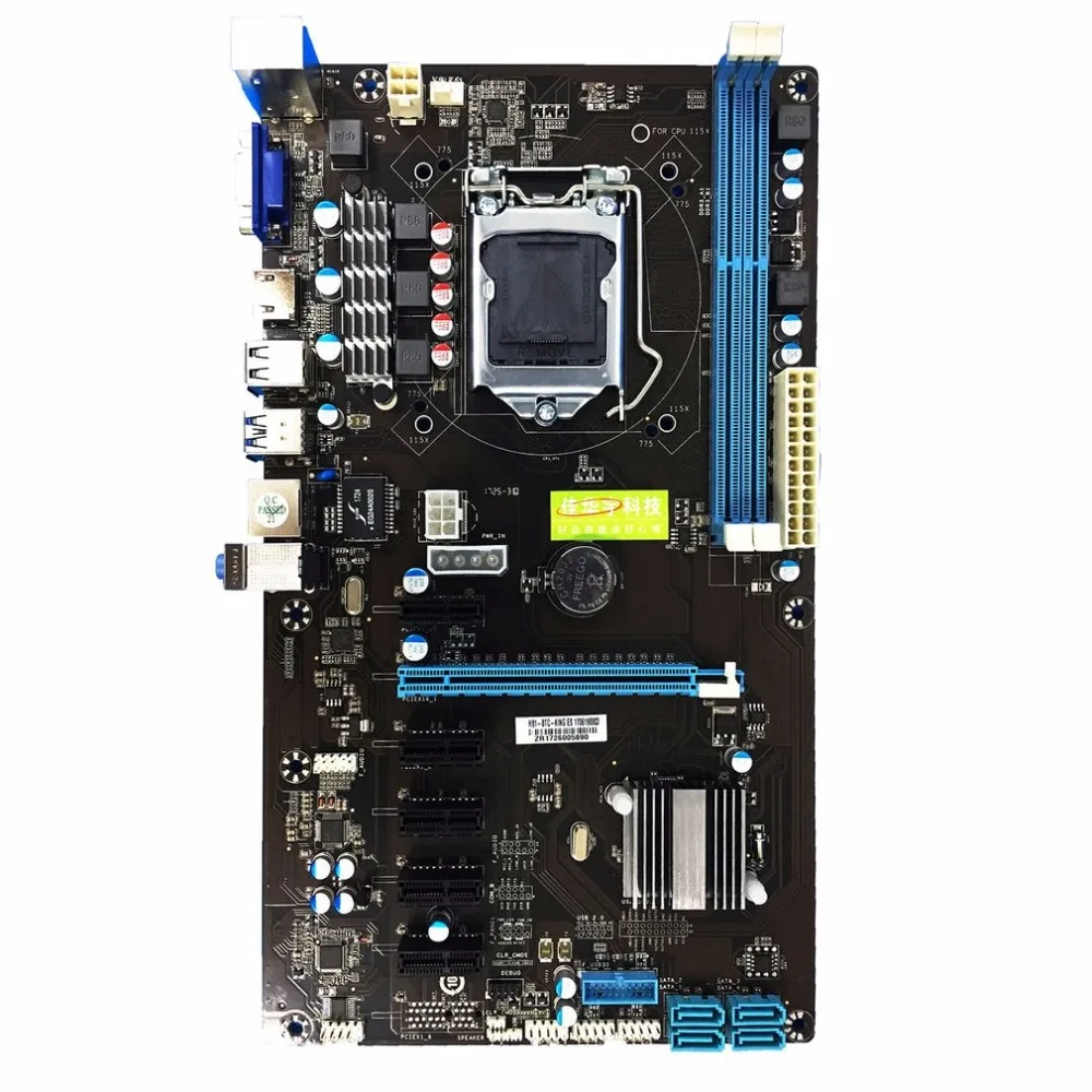 

H81 BTC CPU Interface LGA 1150 DDR3 Board Desktop Computer Motherboard 2 Channel Mainboard High Performance Computer Accessories
