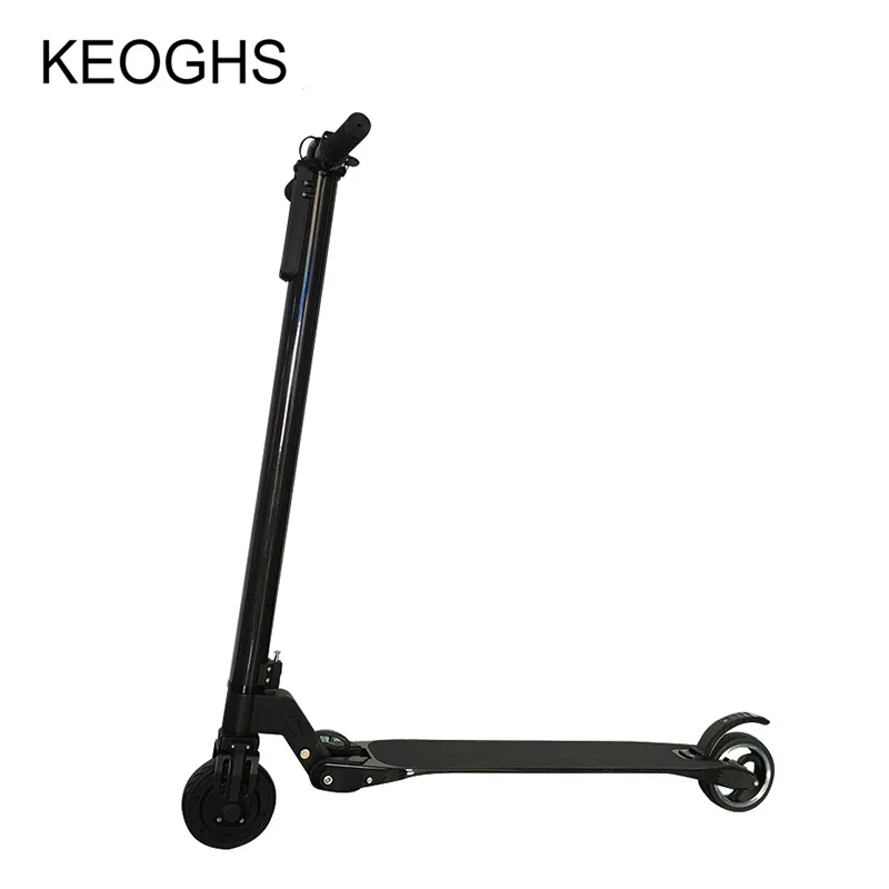  250W Carbon Fiber Electric Scooter For Adult Foldable 2 Wheels 5 Inches lithium electric Scooter