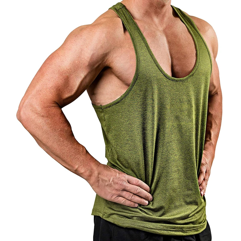 

2019 Gyms Men Tank Top Fitness Bodybuilding Sleeveless Shirt Male Casual Singlet Vest Undershirt Solid Running Tops Dropshipping