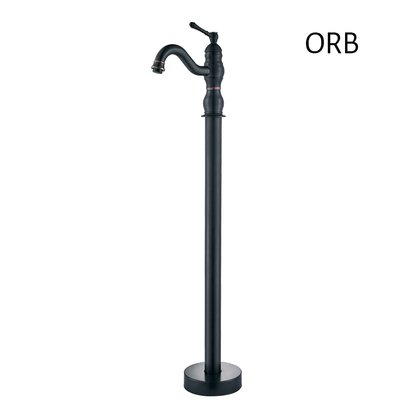 ORB Стоячий напольный кран для ванной, смеситель для ванны, водопроводный кран Diveter Catridge, кран с клапаном - Цвет: ORB