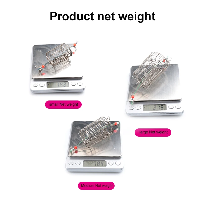 10 шт. проволока из нержавеющей стали, рыболовная приманка, цилиндрическая клетка, рыболовная приманка, рыболовная приманка, рыболовная Ловушка, корзина-Фидер, держатель