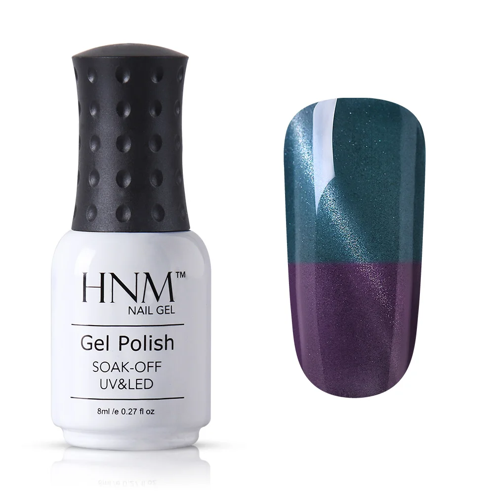 HNM 8 мл кошачий глаз Термальность Цвет изменить уф-led-гель лак для ногтей Soak off Hybrid Lucky полу постоянный эмаль ногтей Shilak гелевая - Цвет: 79012