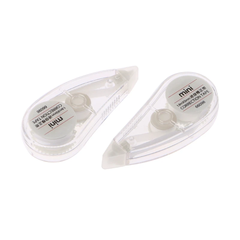 

2Pcs Cute Correction Tape Mini Roller White Out Eraser School Office Stationery