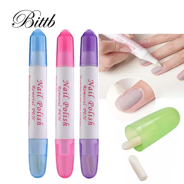 Bittb Nail Polish Remover Corrector Pen 3 Replace Tips Gel Polish