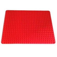 Горячие красные формы для выпечки кастрюля с антипригарным покрытием силиконовые коврики для выпечки формы коврик для приготовления пищи духовой коврик для выпечки лист кухонные инструменты 3 размера