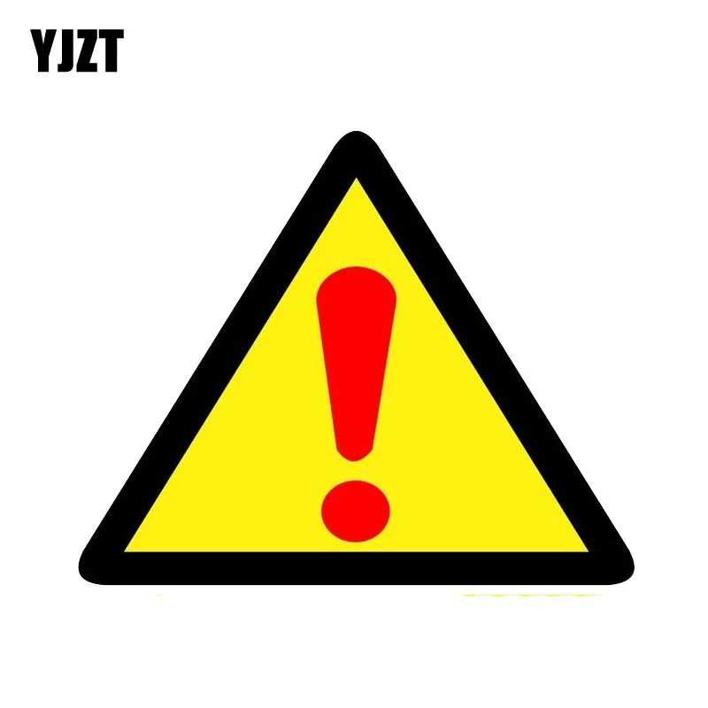 

YJZT 15.6CM*12.7CM Car Sticker PVC Reflective Dangerous Attention PVC Decal 12-1135