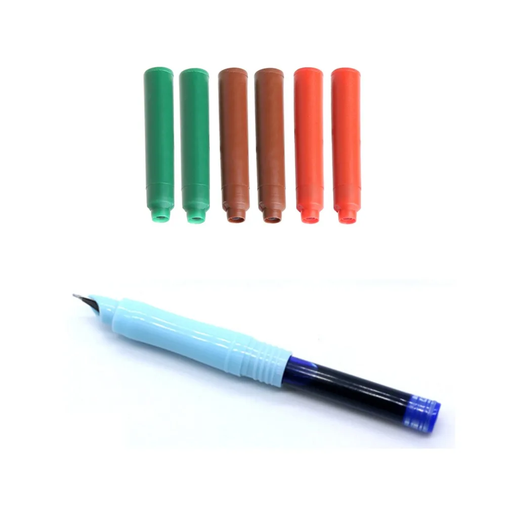 

6Pcs JinHao Ink Cartridges Fountain Pen Refill 3 Colors Writing Tool Gift