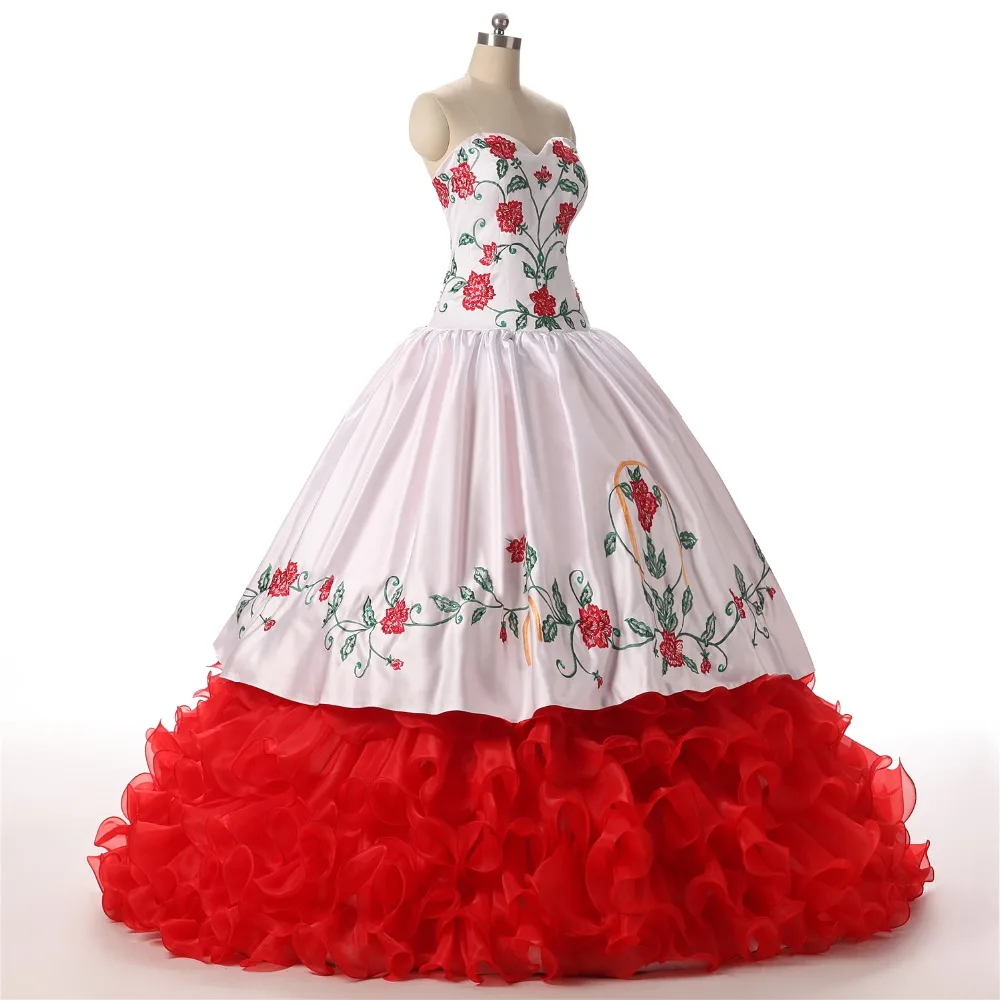 Очаровательное бальное платье jaevini платья Quinceanera милое вышитое бисером из