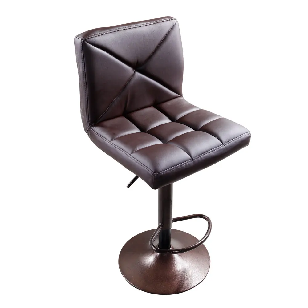 Adjustable Height Metal Bar Stool 2pcs Faux Leather Swivel Gas Lift Bar Chair Crossover Design with Footrest Dropshipping Adjustable Height Metal Bar Stool 2pcs Faux Leather Swivel Gas Lift Bar Chair Crossover Design with Footrest Dropshipping