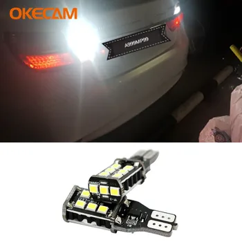 

2x T15 W16W LED Reverse Light Bulbs 921 912 Canbus 2835 15SMD Backup Lights Lamp for Toyota Corolla RAV4 Prius Camry Highlander