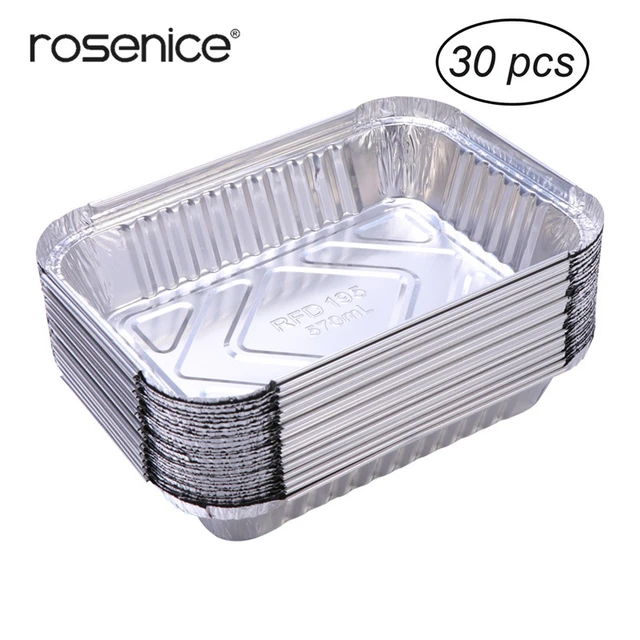 Aluminum Foil Grease Trays Containers  Aluminum Foil Tray Grill Drip - Tray  Trays - Aliexpress