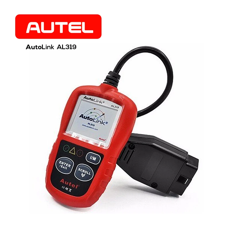 Autel AutoLink AL319 Diagnostic Tool DIY OBDII Car Fault Engine Code Reader Scanner OBD2 Vehicle Color TFT Screen Original Autel AutoLink AL319 Diagnostic Tool DIY OBDII Car Fault Engine Code Reader Scanner OBD2 Vehicle Color TFT Screen Original