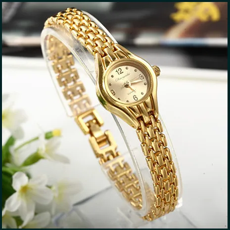 Relojes, позолоченные женские наручные часы-браслет, кварцевые аналоговые часы для девушек,, высокое качество