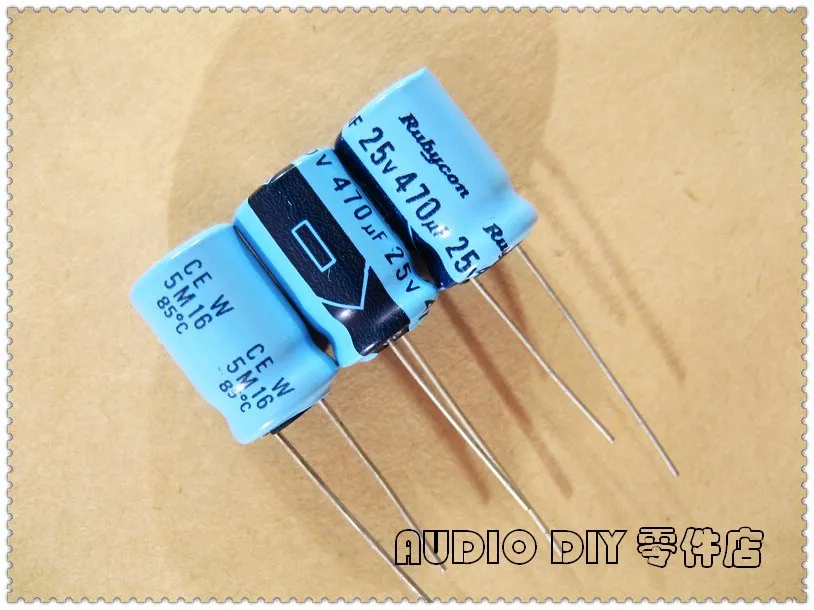 

20PCS/100PCS Rubycon old models sky blue TWSS series 470uF 25V 25V470UF electrolytic capacitor
