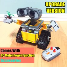Робот IR RC Гусеничный двигатель функция питания подходит для стены E technic фигурки rc робот строительный блок кирпич diy игрушки для подарка для маленьких мальчиков