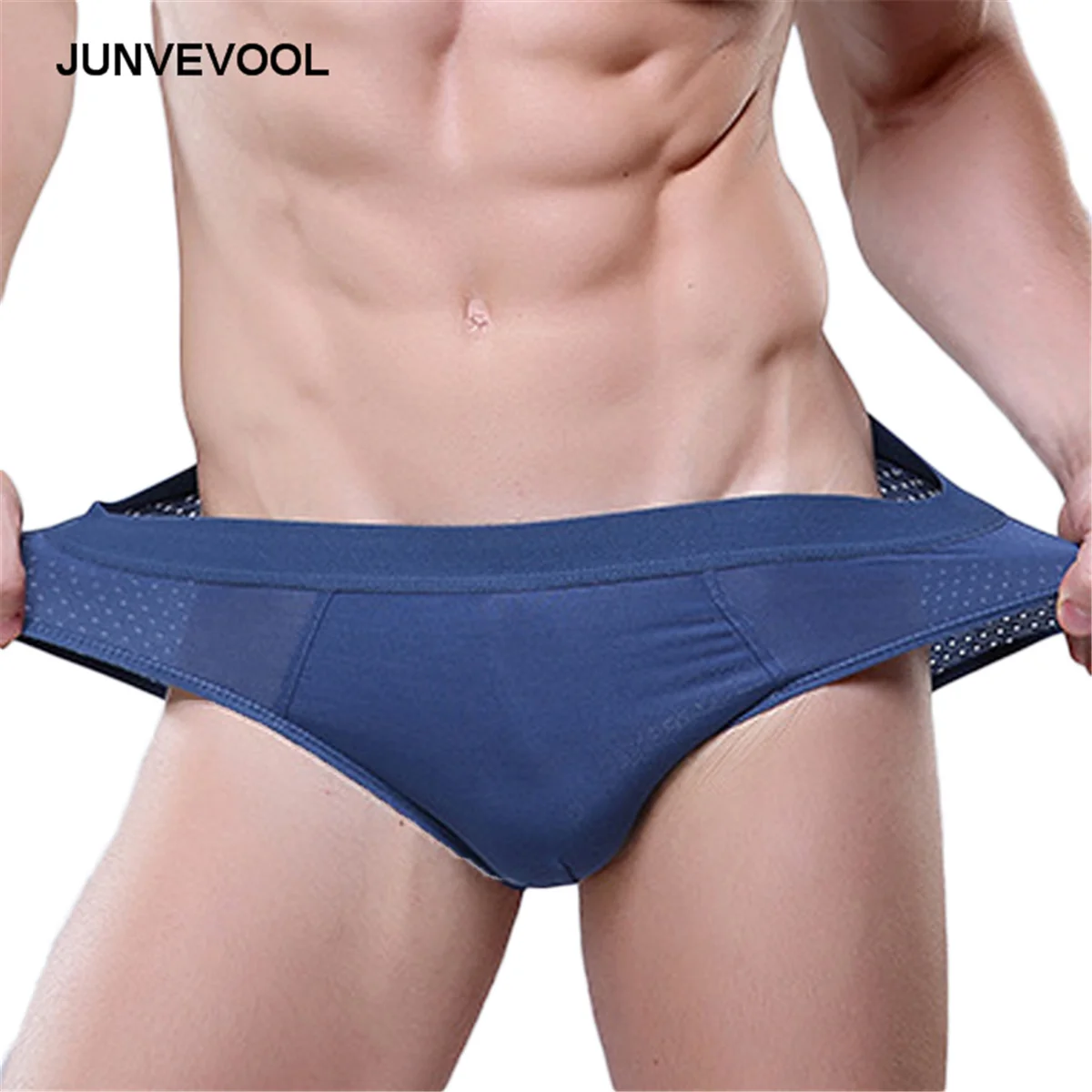 High Quality Underwear Men Casual Brief Breathable Sexy Shorts Hallow