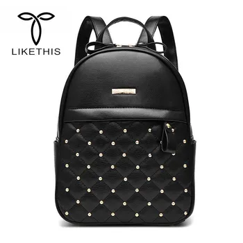 

Luxury Leather Backpacks For Teenage Girls Fashion Brand Women PU Bagpack School Bags For Teenagers Mochila Escolar Rucksack