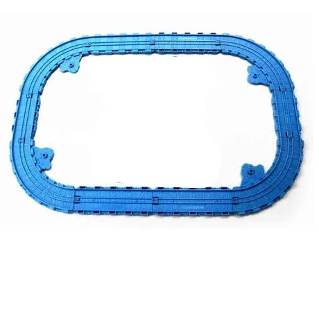 

EDWONE-12PCS Plastic Railway Track Set For Take Play Metal Diecast Trains Classic Toys Railroad Plastic Slot Fit Metal Thomas