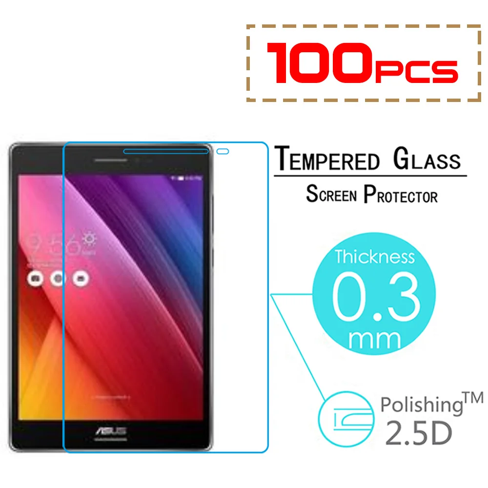  100pcs/lot For Asus Zenpad 8.0 Z380 Z380C Z380KL 8" Tablet PC 2.5D HD Clear Tempered Glass Screen Protector Protective Film 