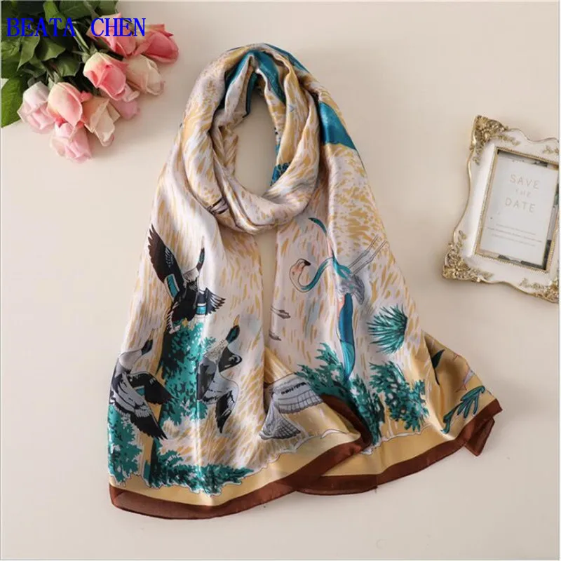luxury brand summer women scarf fashion quality soft silk scarves
