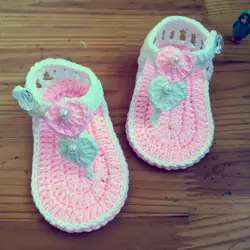 Qyflyxue Цвет соответствующими ручной детская обувь, жемчуг застежка малыша обувь