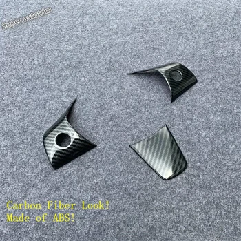 

Lapetus Accessories Interior Auto Steering Wheel Decoration Botton Frame Cover Trim 3 Pcs ABS Fit For Tesla Model 3 2018 - 2020