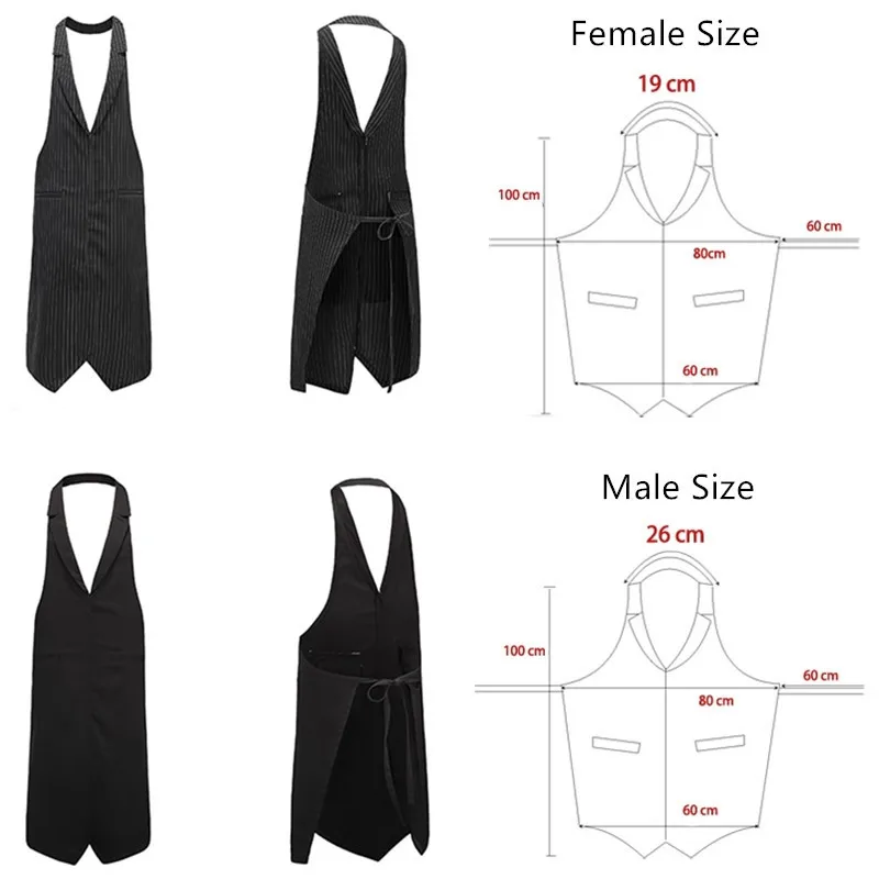 Polyester Black Apron K27-3