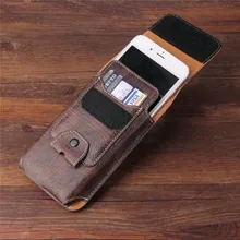 Универсальный кожаный чехол для мобильного телефона, сумка на пояс с зажимом для Motorola One Vision G7 power E6 G6 E5 Plus Z4 Z3 Z2 Play чехол