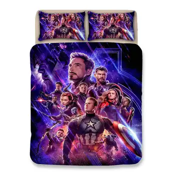 

THE Avengers bed cover single boy's bedroom decoration Queen size bedding set King quilt duvet cover Kids Twin 3d printed Disney