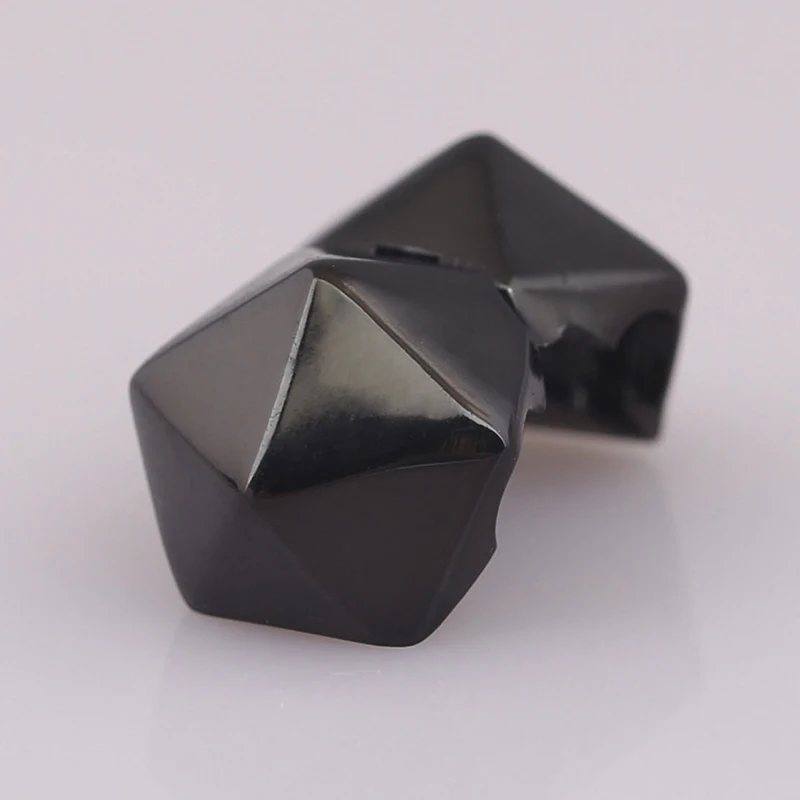 

100% Real 925 Sterling Silver Bead black rhombusOpen My Heart Clip Charms Fit Original DKG Bracelet Bangle DIY Jewelry
